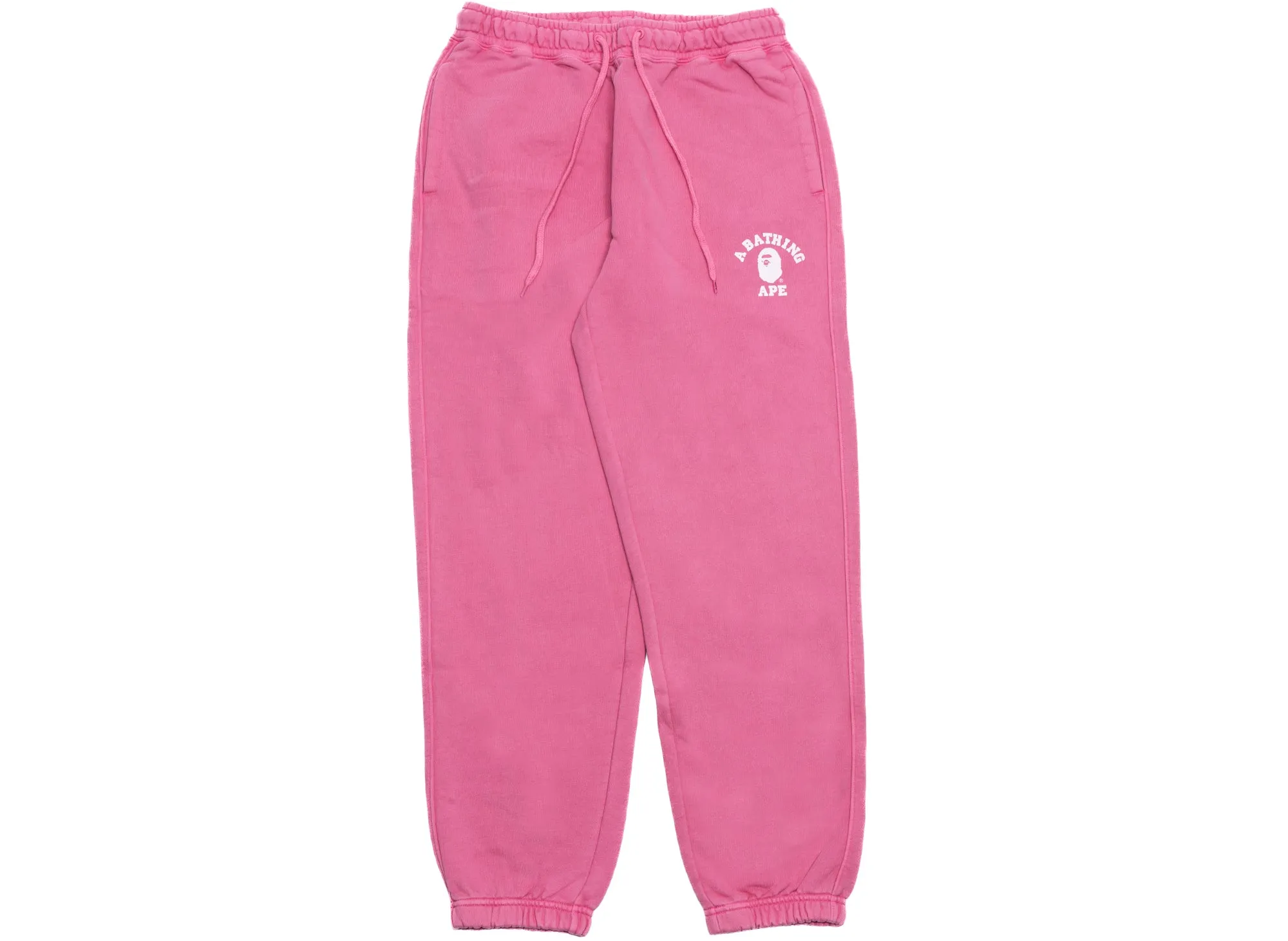 A Bathing Ape College One Point Overdye Pants in Pink