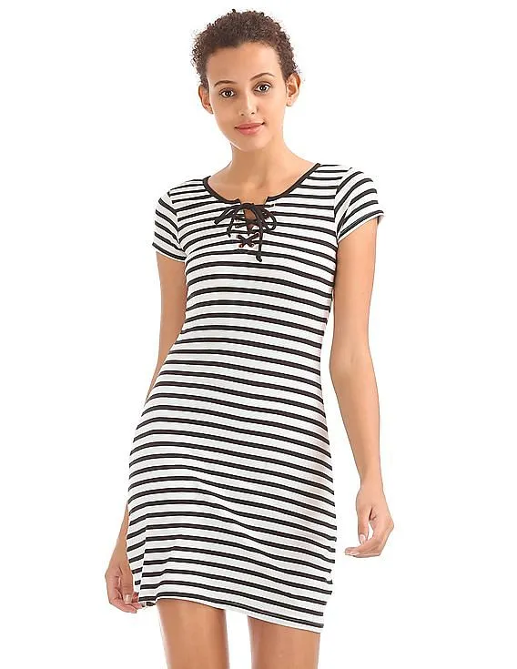 Aeropostale Striped T-Shirt Dress