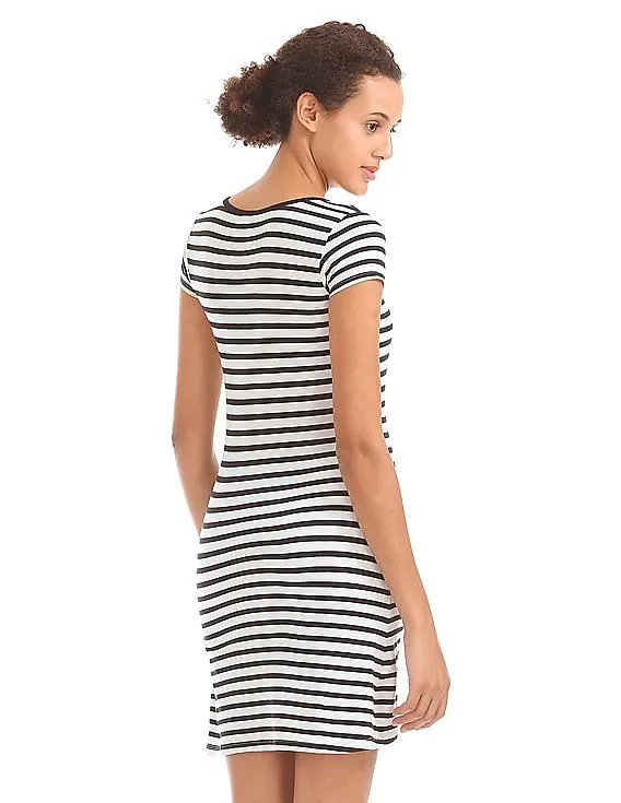 Aeropostale Striped T-Shirt Dress