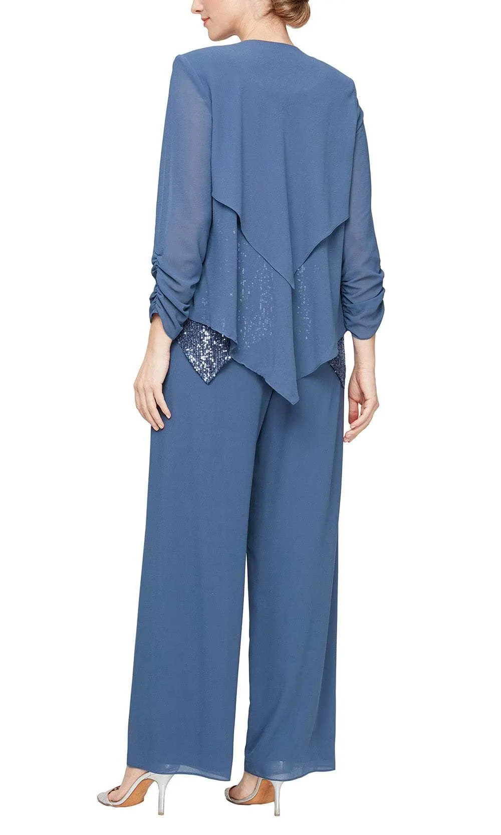 Alex Evenings 8192011 - Scoop Pointed Jacket Pantsuit