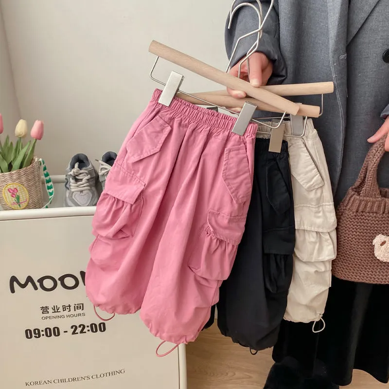 Baby Kid Girls Solid Color Pants Wholesale 240301125