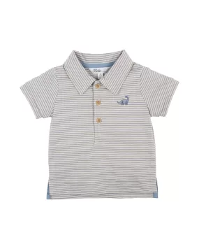 Bebe Kai Dino Stripe Polo