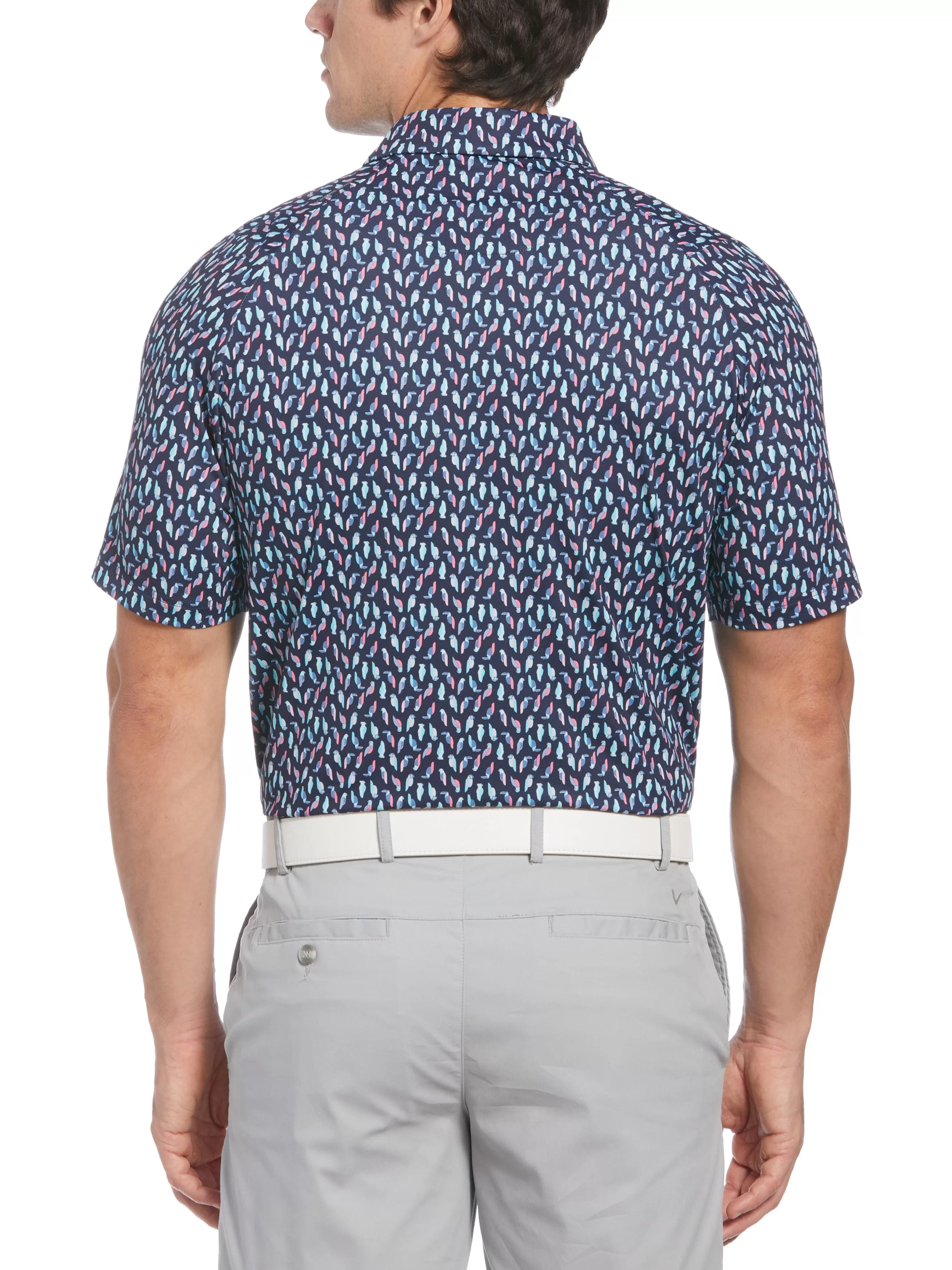 Big & Tall Birdie Print Golf Polo