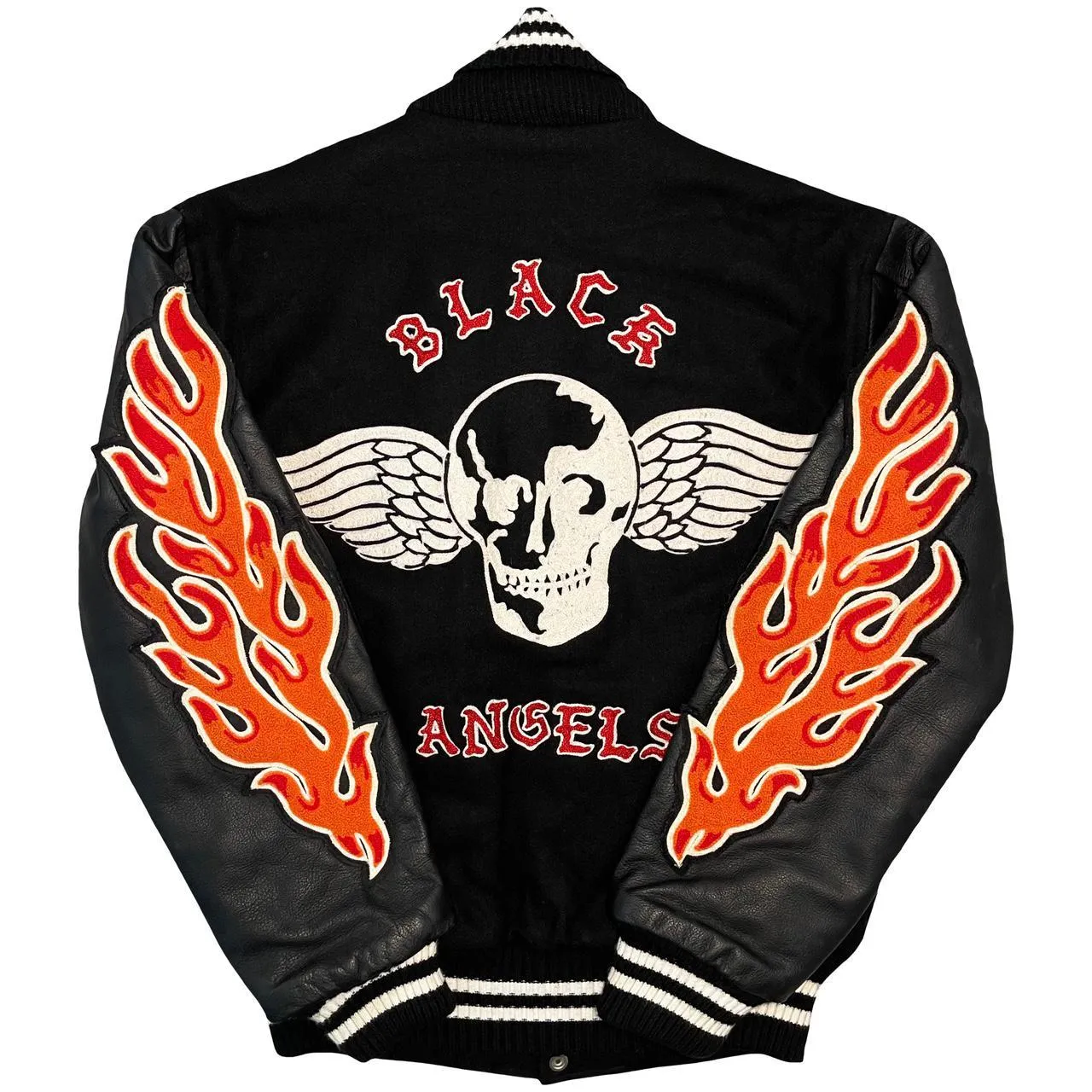 Black Angels MC Varsity Jacket