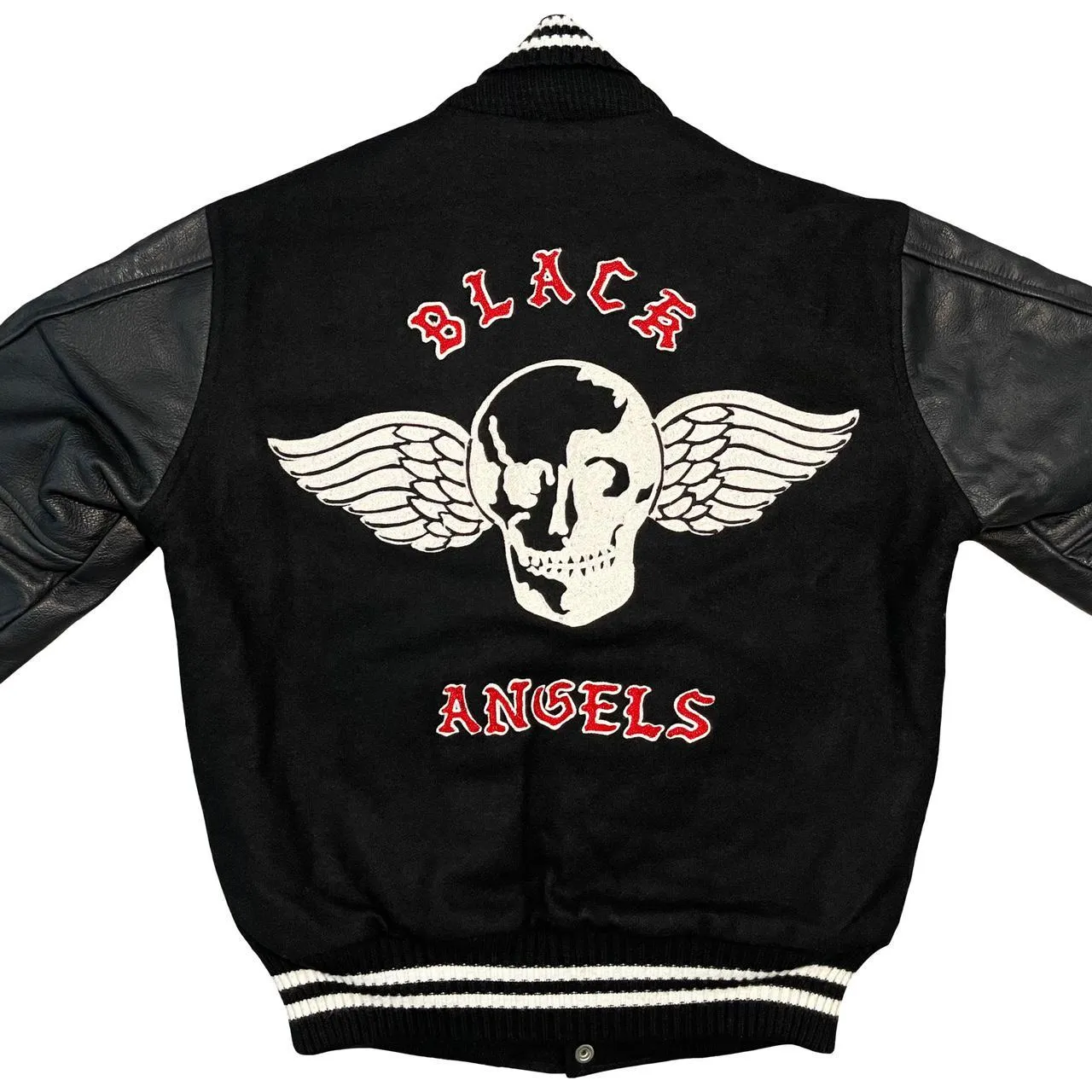 Black Angels MC Varsity Jacket