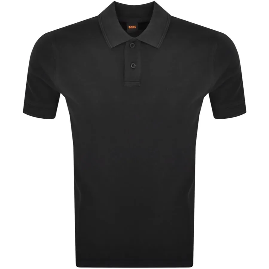 BOSS Prime Polo T Shirt Black