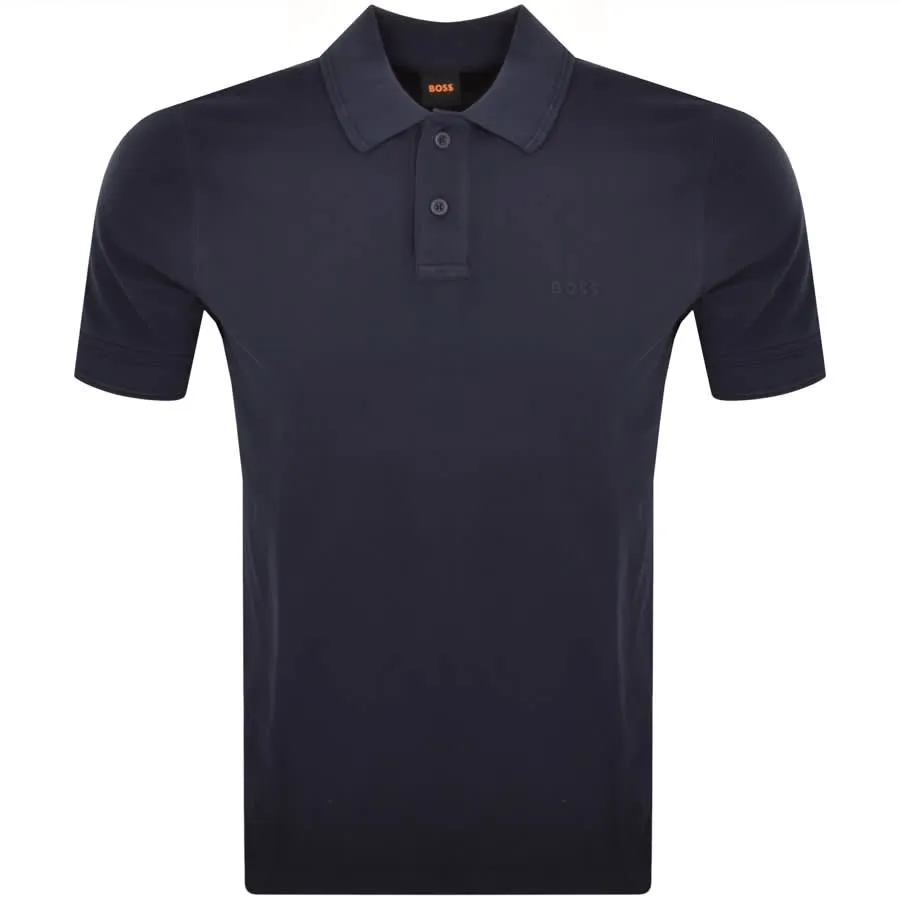 BOSS Prime Polo T Shirt Navy