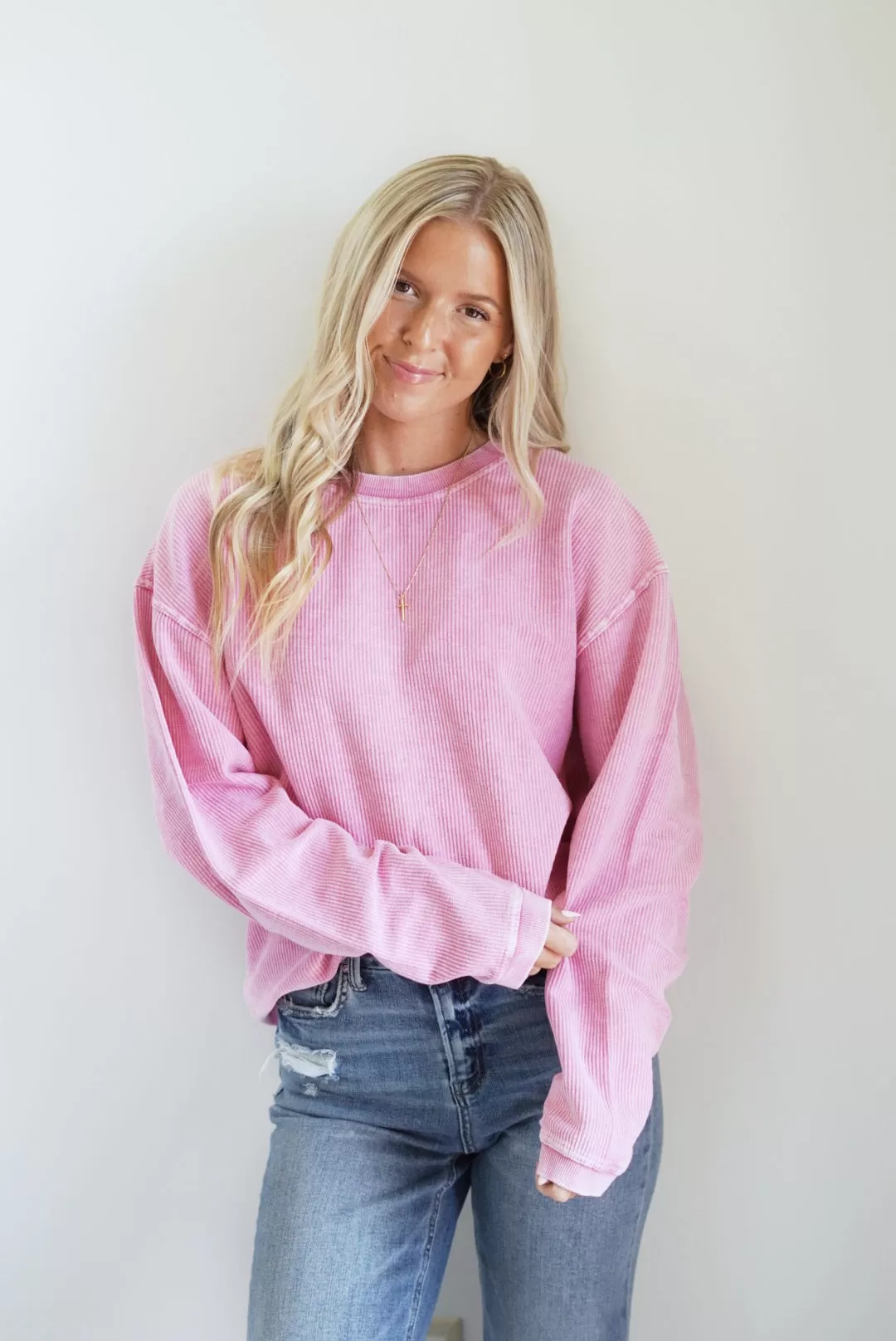 Calla Corded Crew Everyday Sweatshirt