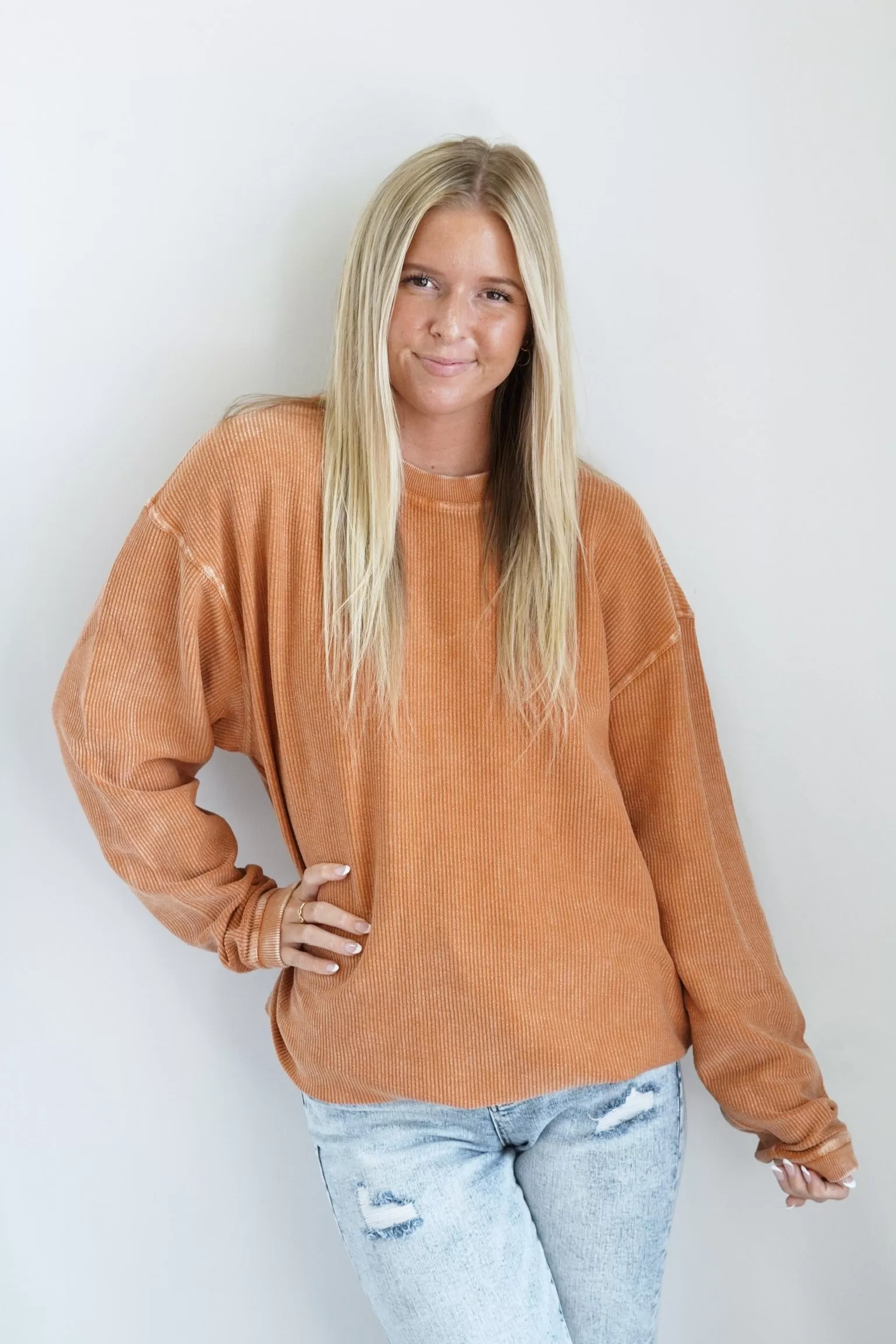 Calla Corded Crew Everyday Sweatshirt