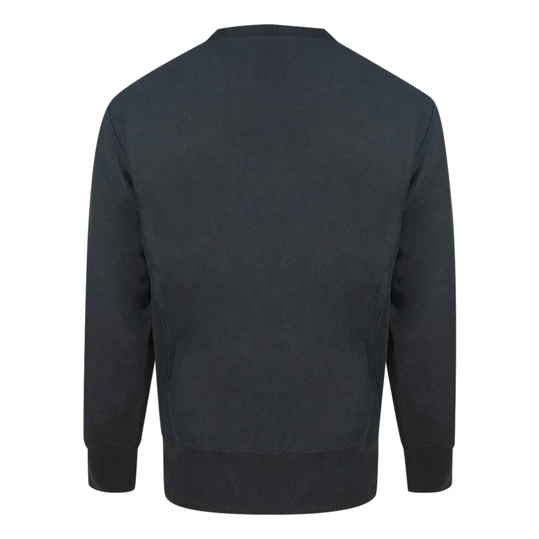 Champion Reverse Weave C Logo Navy Blue Jumper