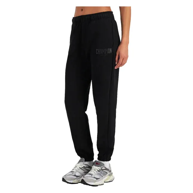 CHAMPION WOMEN'S ROCHESTER BLACK TRACKPANTS