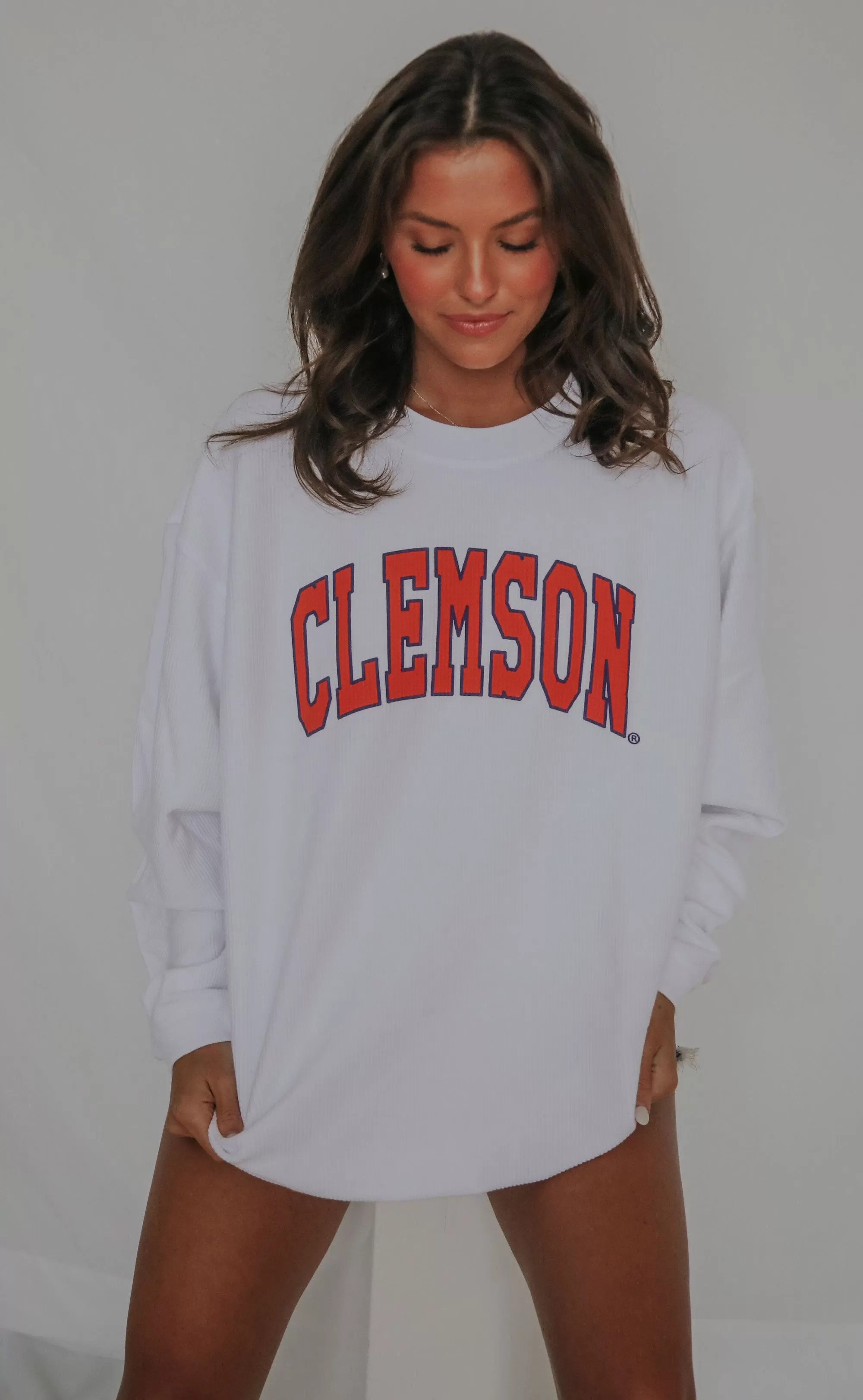 charlie southern: clemson corded sweatshirt