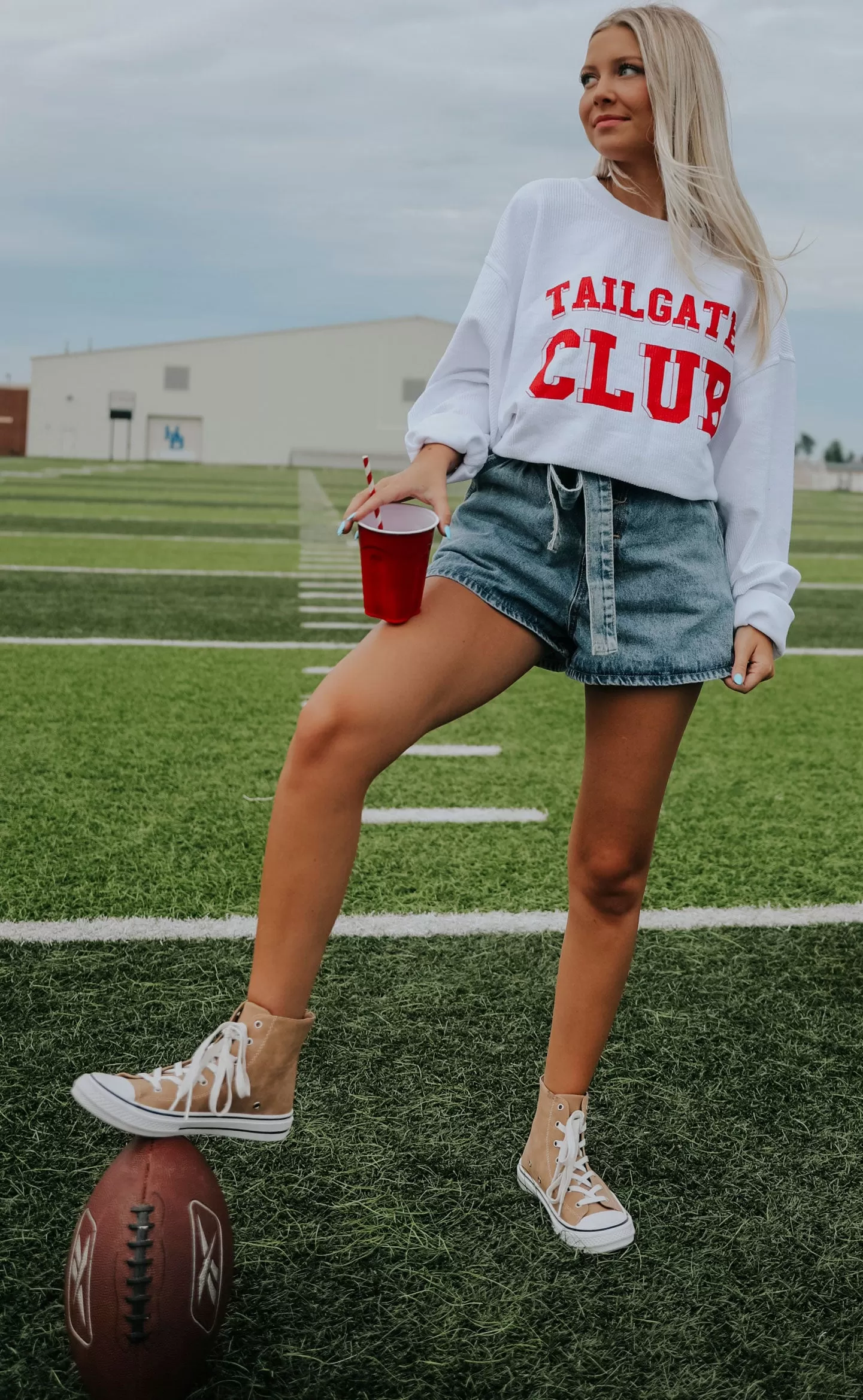 charlie southern: tailgate club corded sweatshirt