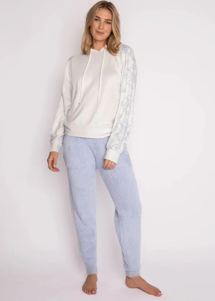 Clea Banded Pant Feather Knit - Blue Mist-***FINAL SALE***