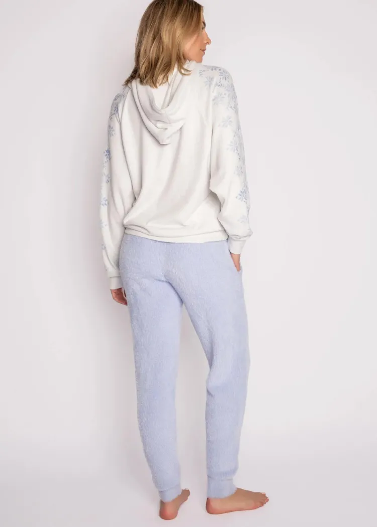 Clea Banded Pant Feather Knit - Blue Mist-***FINAL SALE***