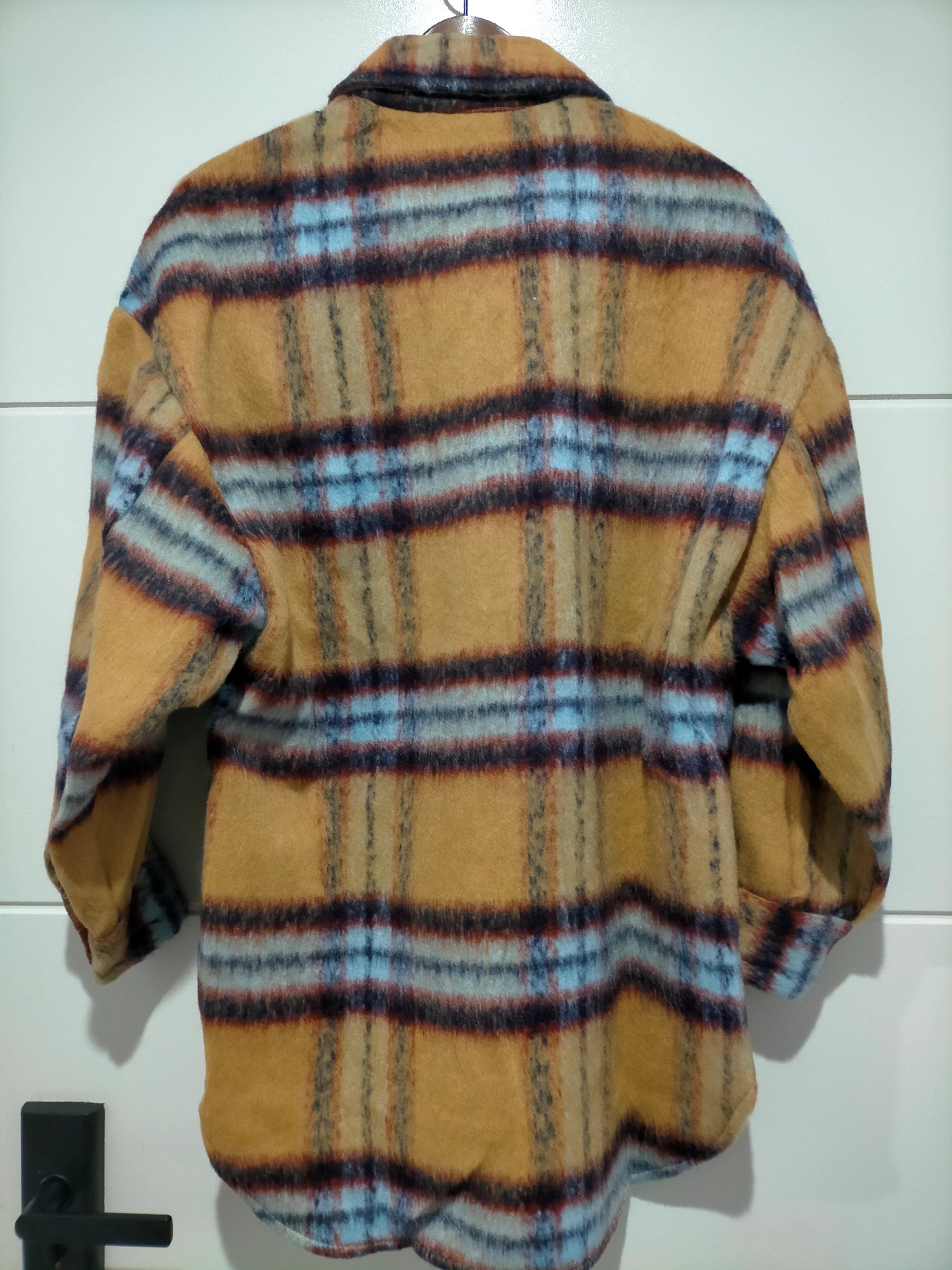 Coco Lux Shacket Caramel check