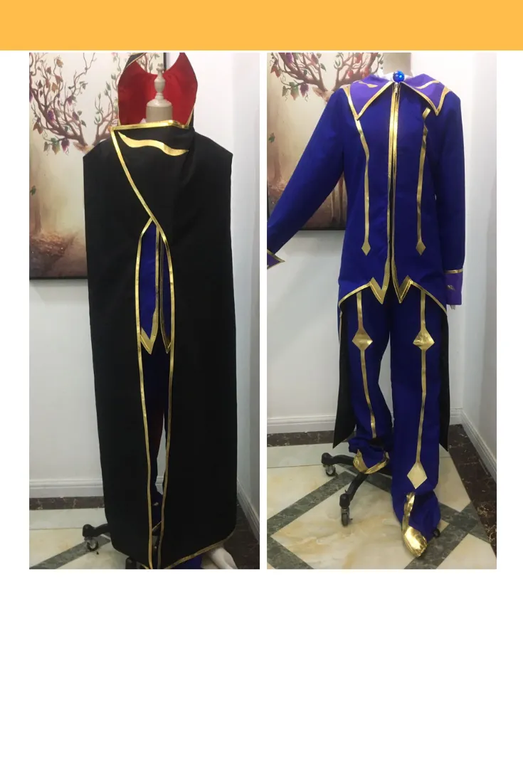 Code Geass R2 Zero Uniform Fabric Version Cosplay Costume