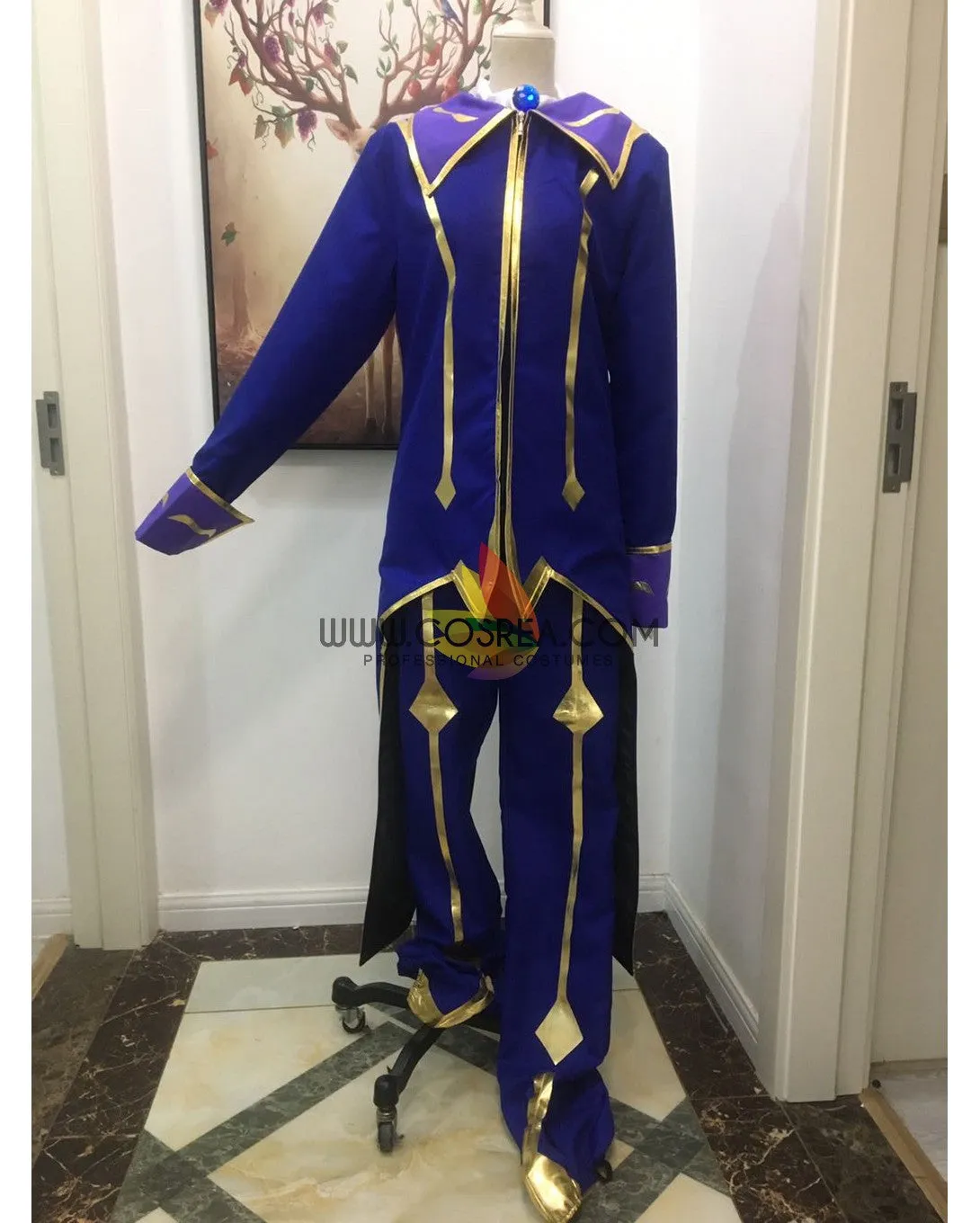 Code Geass R2 Zero Uniform Fabric Version Cosplay Costume