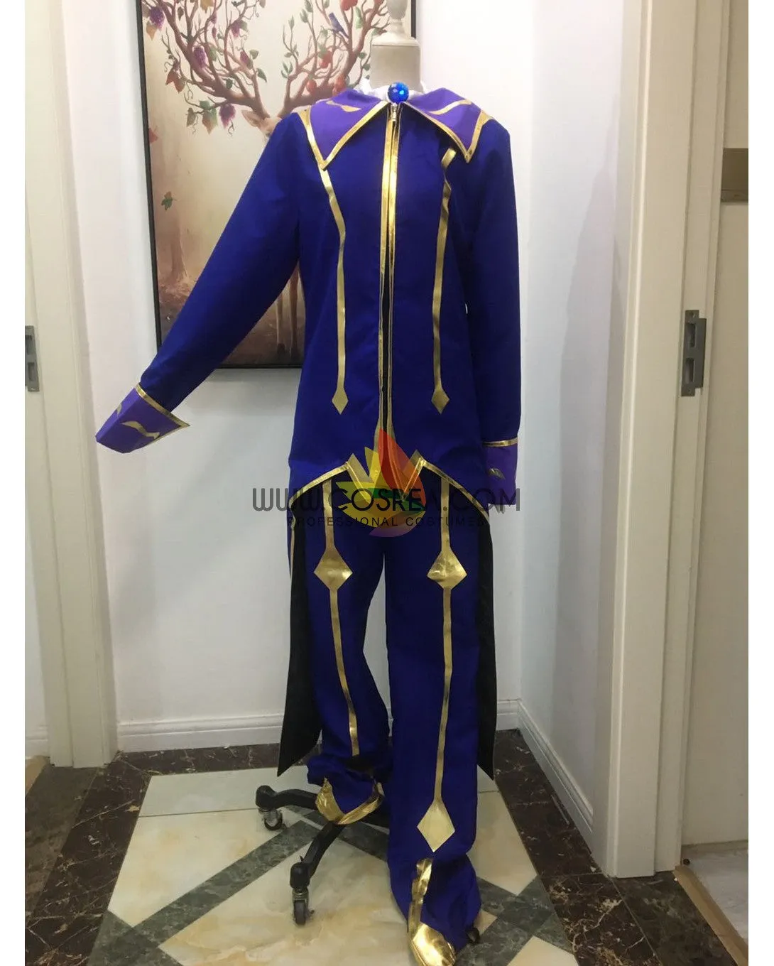 Code Geass R2 Zero Uniform Fabric Version Cosplay Costume