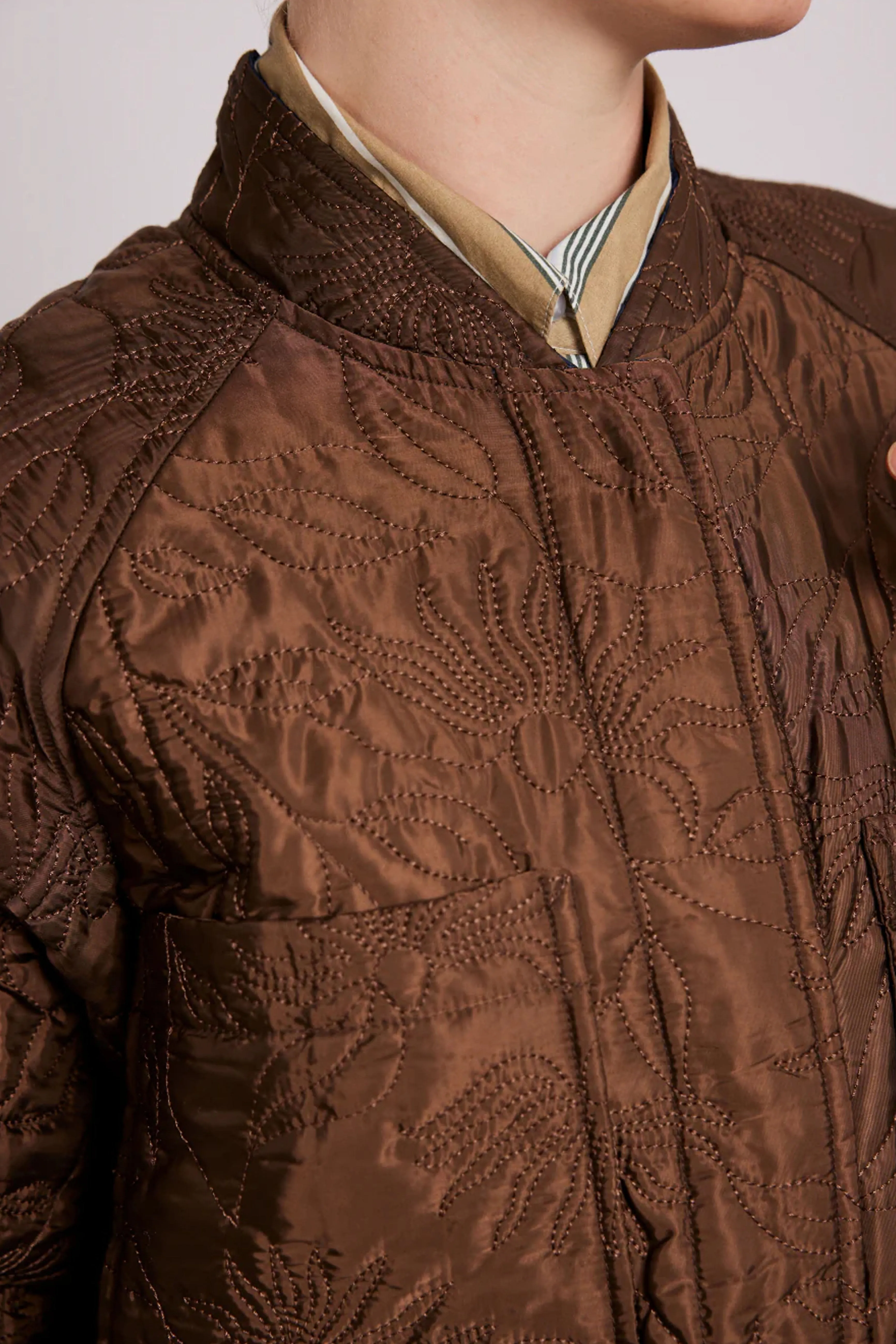 Damson Madder Susie Quilted Reversible Bomber