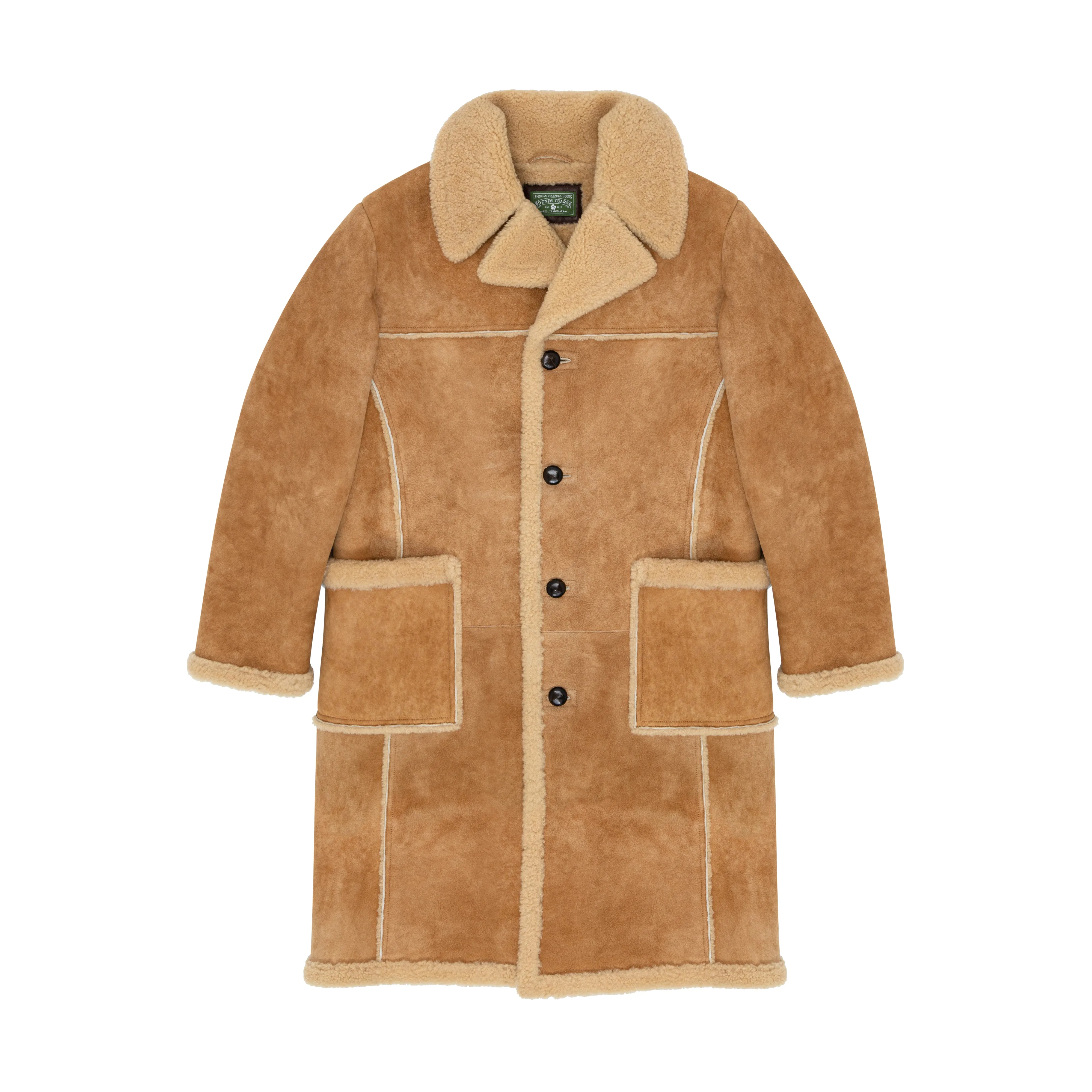 Denim Tears - Men's Winter Recess NYC '23 Shearling Jacket - (Tan)