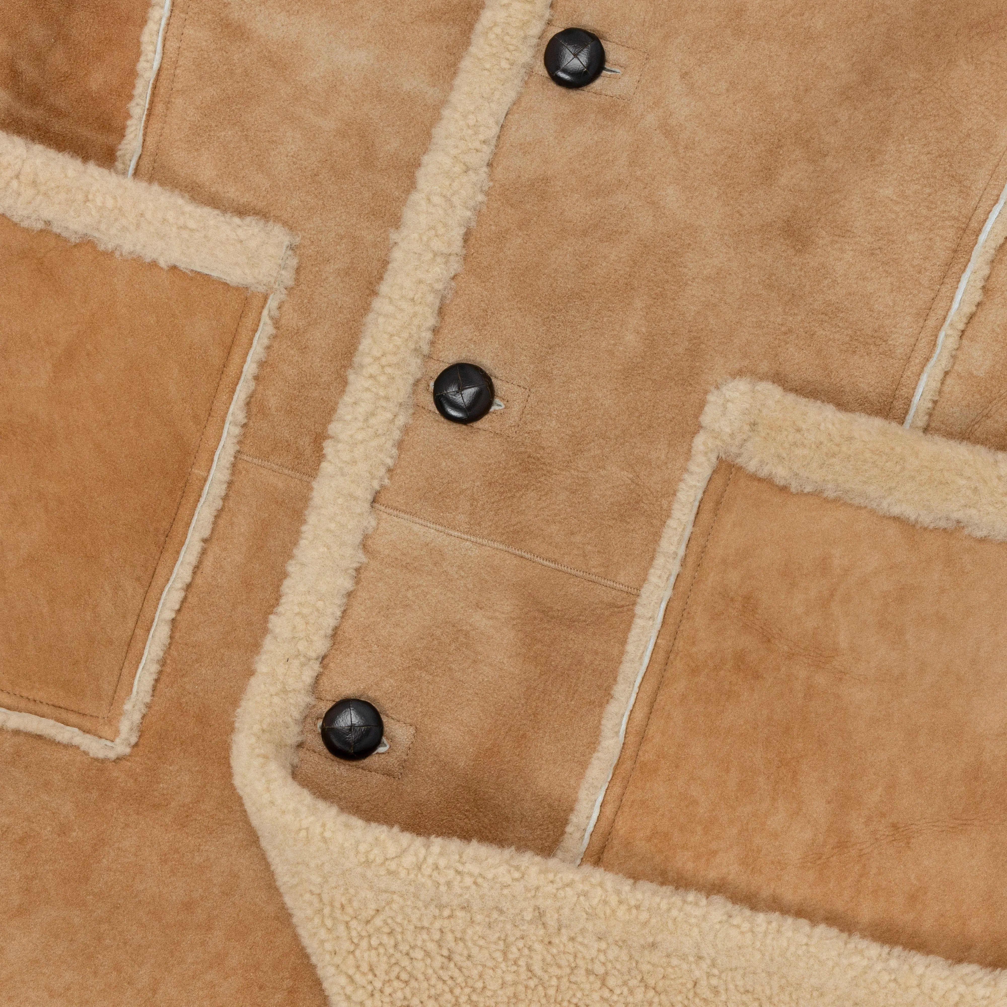 Denim Tears - Men's Winter Recess NYC '23 Shearling Jacket - (Tan)