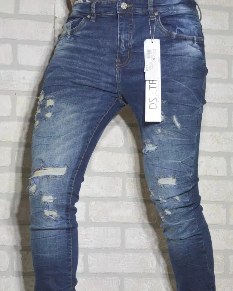 Dirt Ripped Stretch Denim