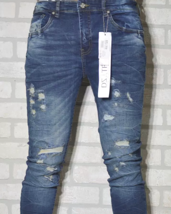 Dirt Ripped Stretch Denim