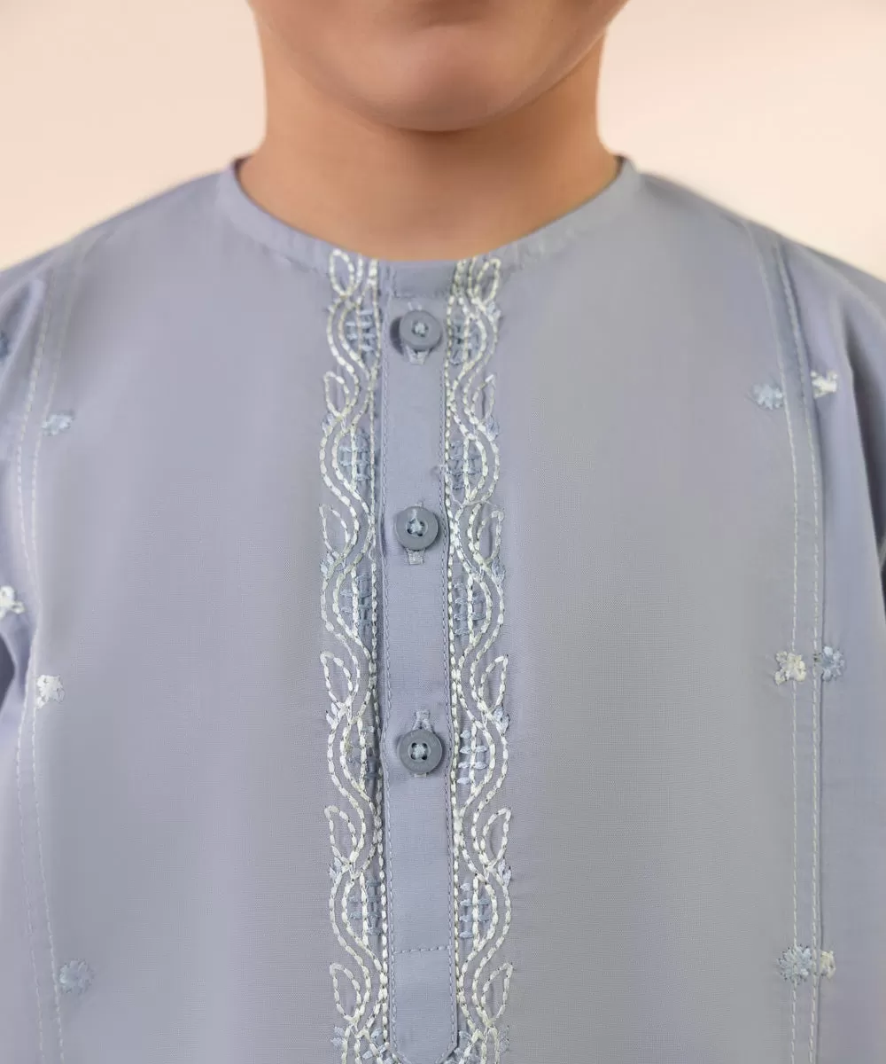 Embroidered Cambric Kurta