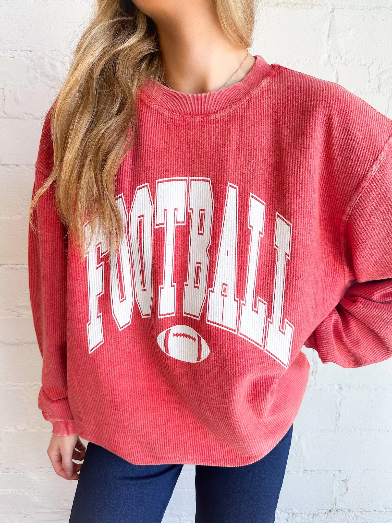 Football Corded Sweatshirt