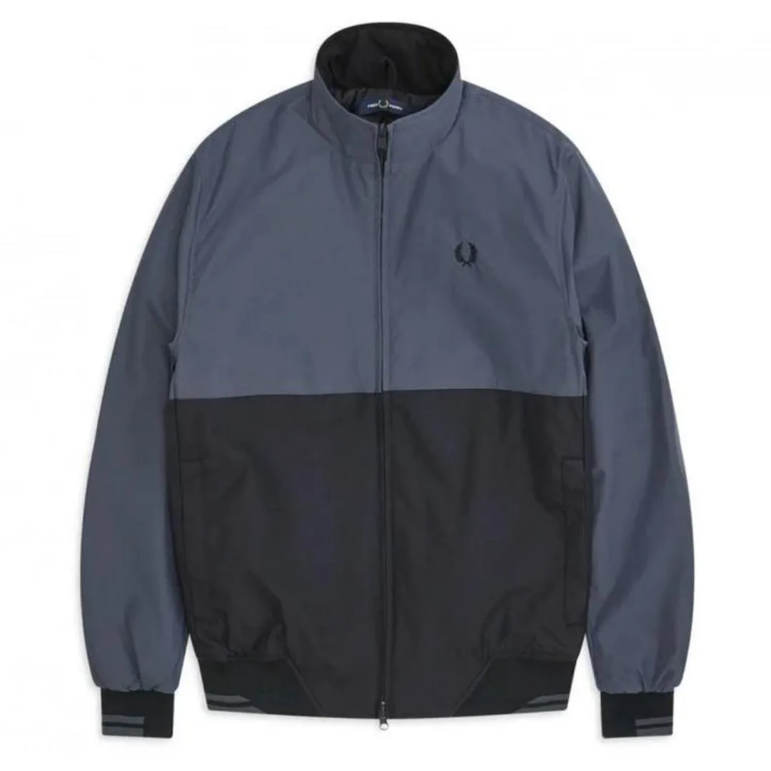 Fred Perry J7506 491 Panel Block Grey Jacket