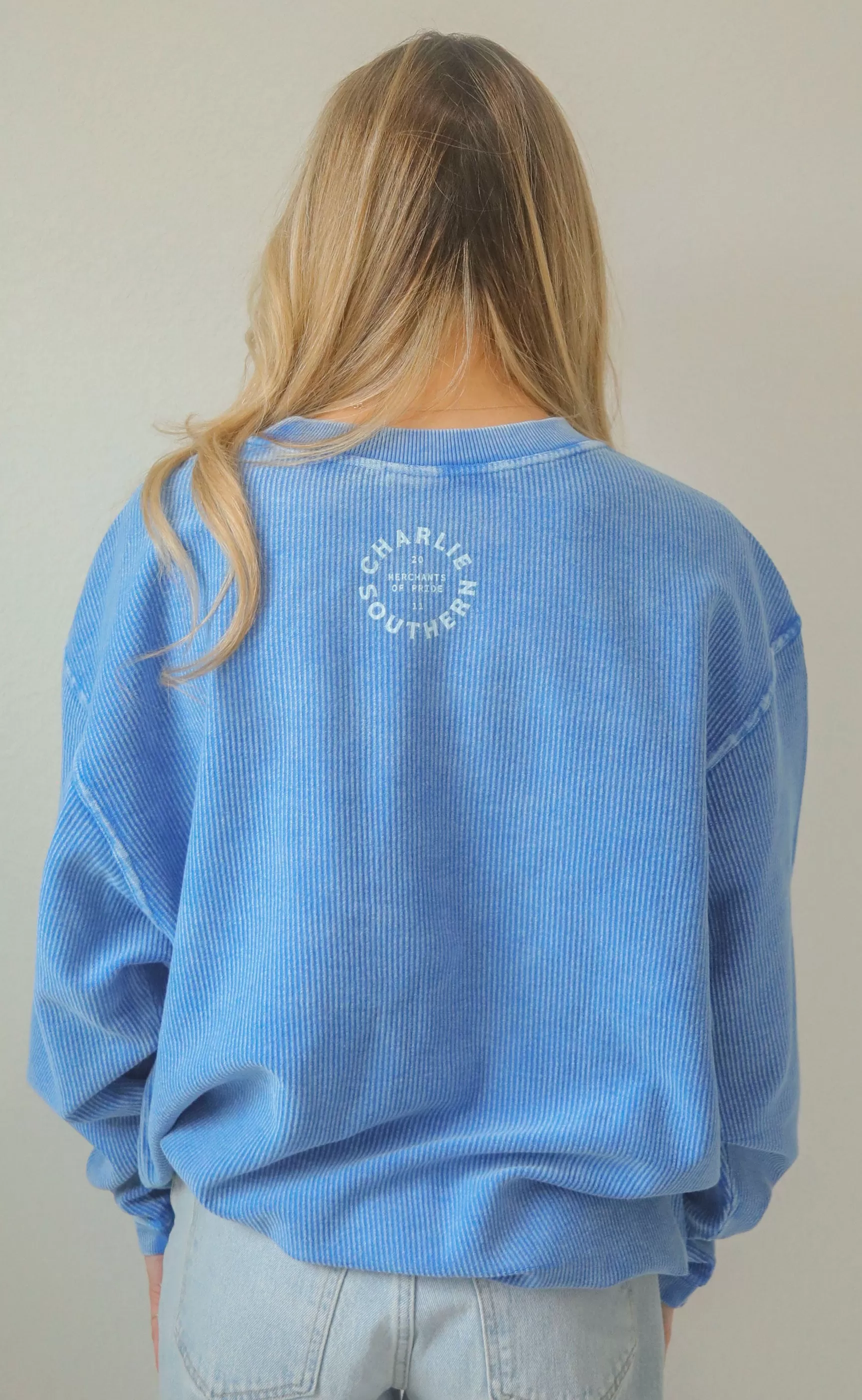 friday + saturday: boy mom corded sweatshirt