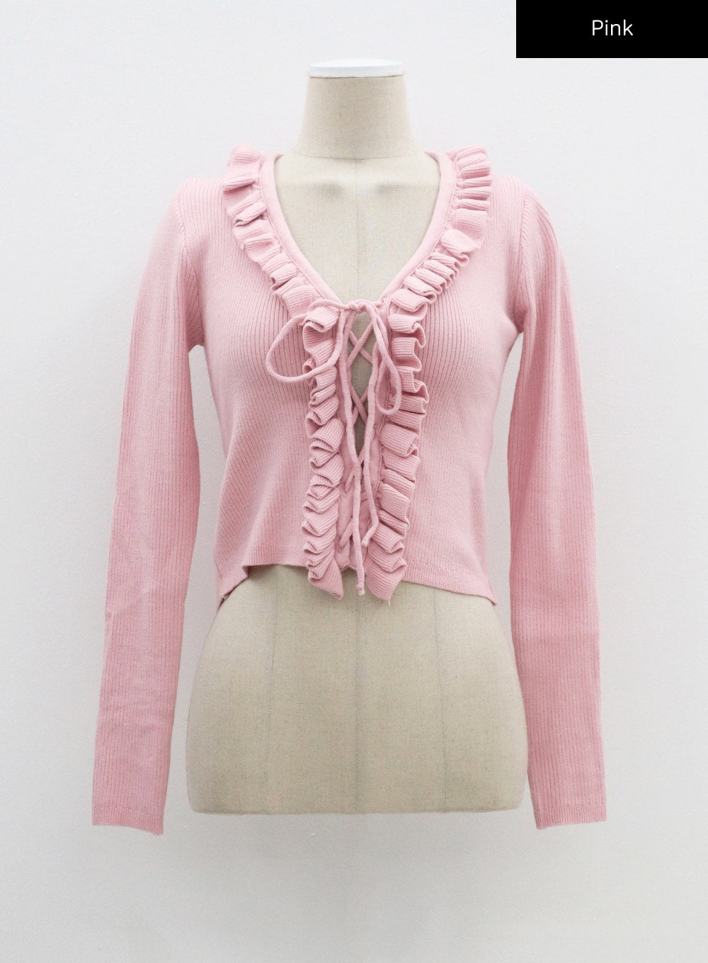 Frill Detail Cropped Cardigan CJ330