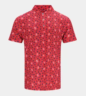 GRUNGE SKULLZ PRIME POLO - RED