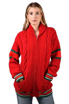 Gucci ABCDEFGucci Collection Red 'R' Embroidered Cardigan Size M