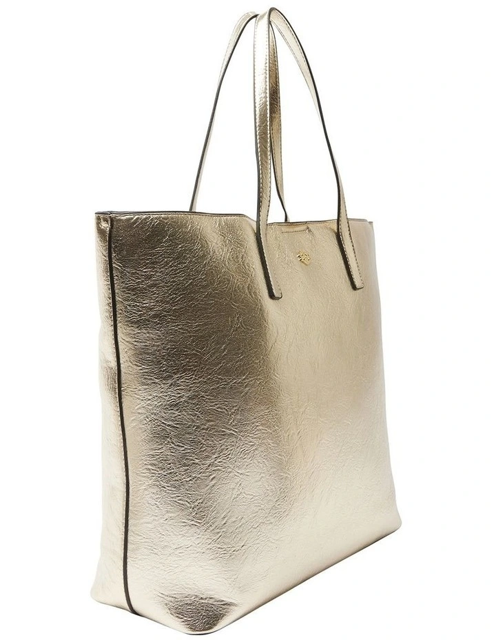 H-Sofia Tote Bag in Soft Gold Metallic