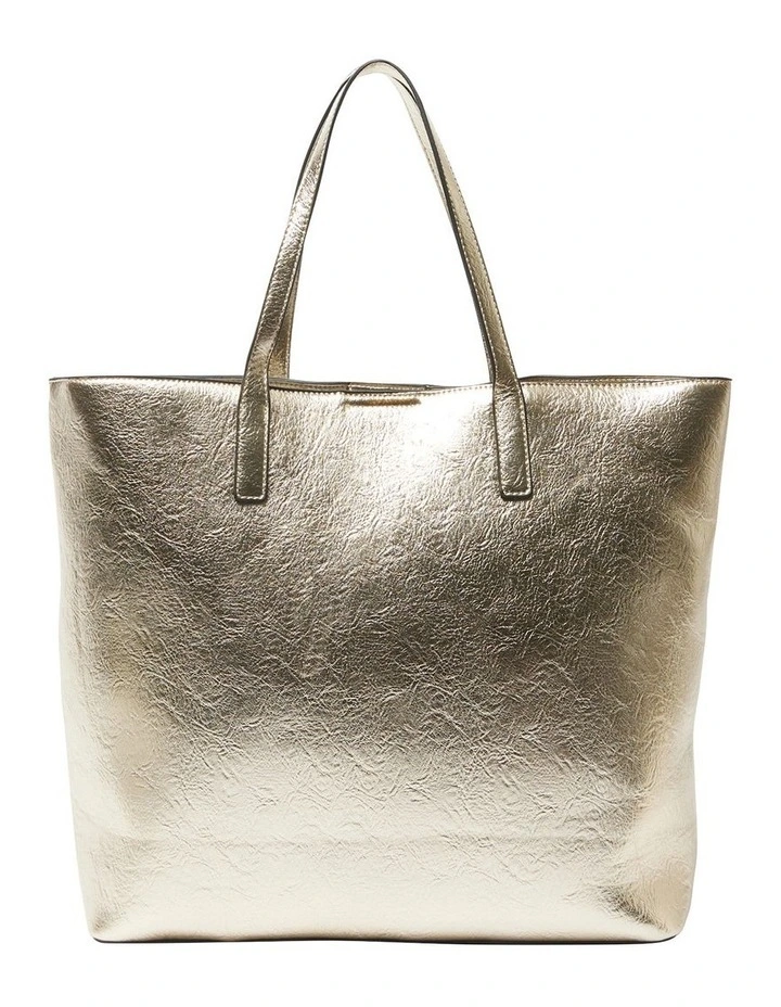 H-Sofia Tote Bag in Soft Gold Metallic