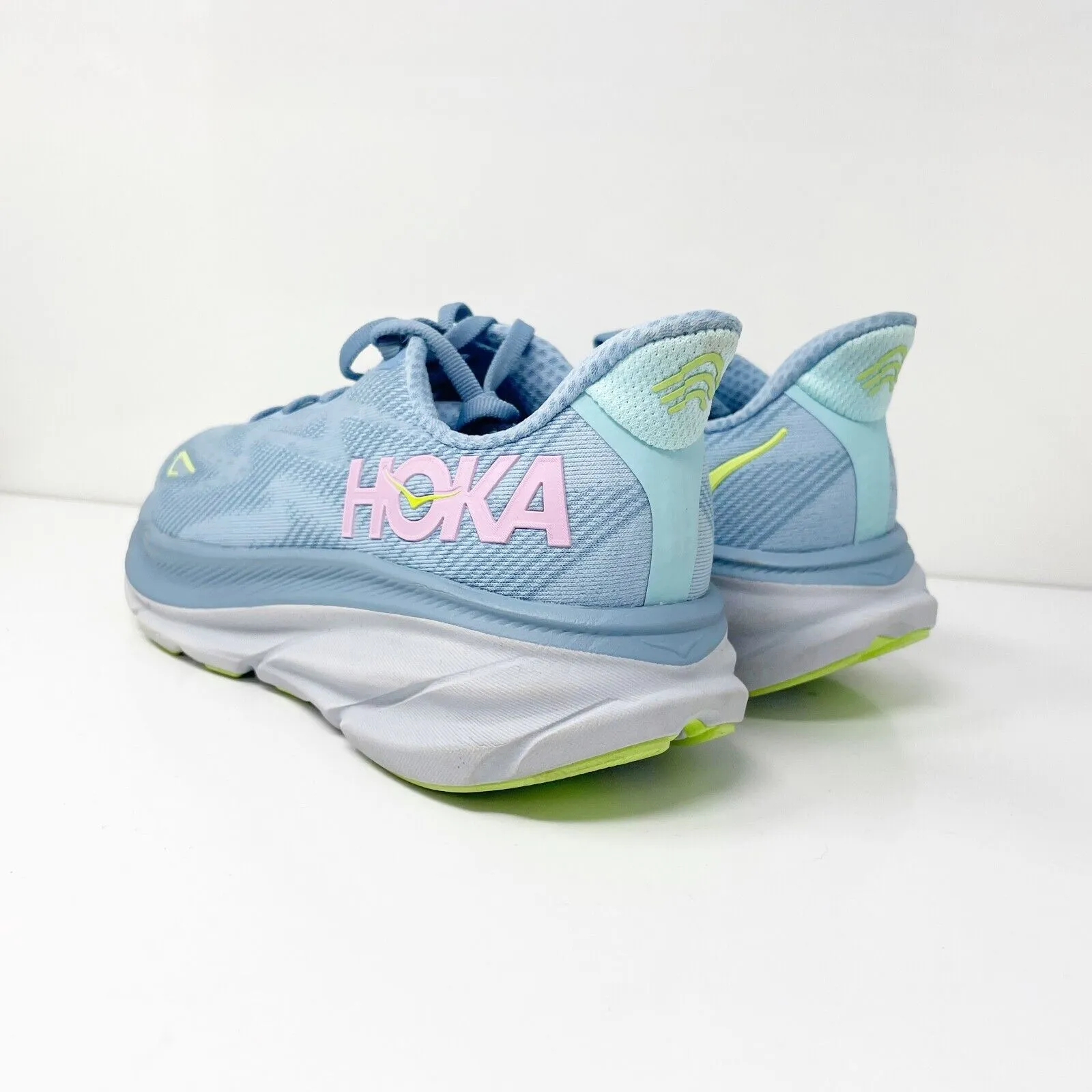 Hoka One One Womens Clifton 9 1132211 DNK Blue Running Shoes Sneakers Size 8.5 D