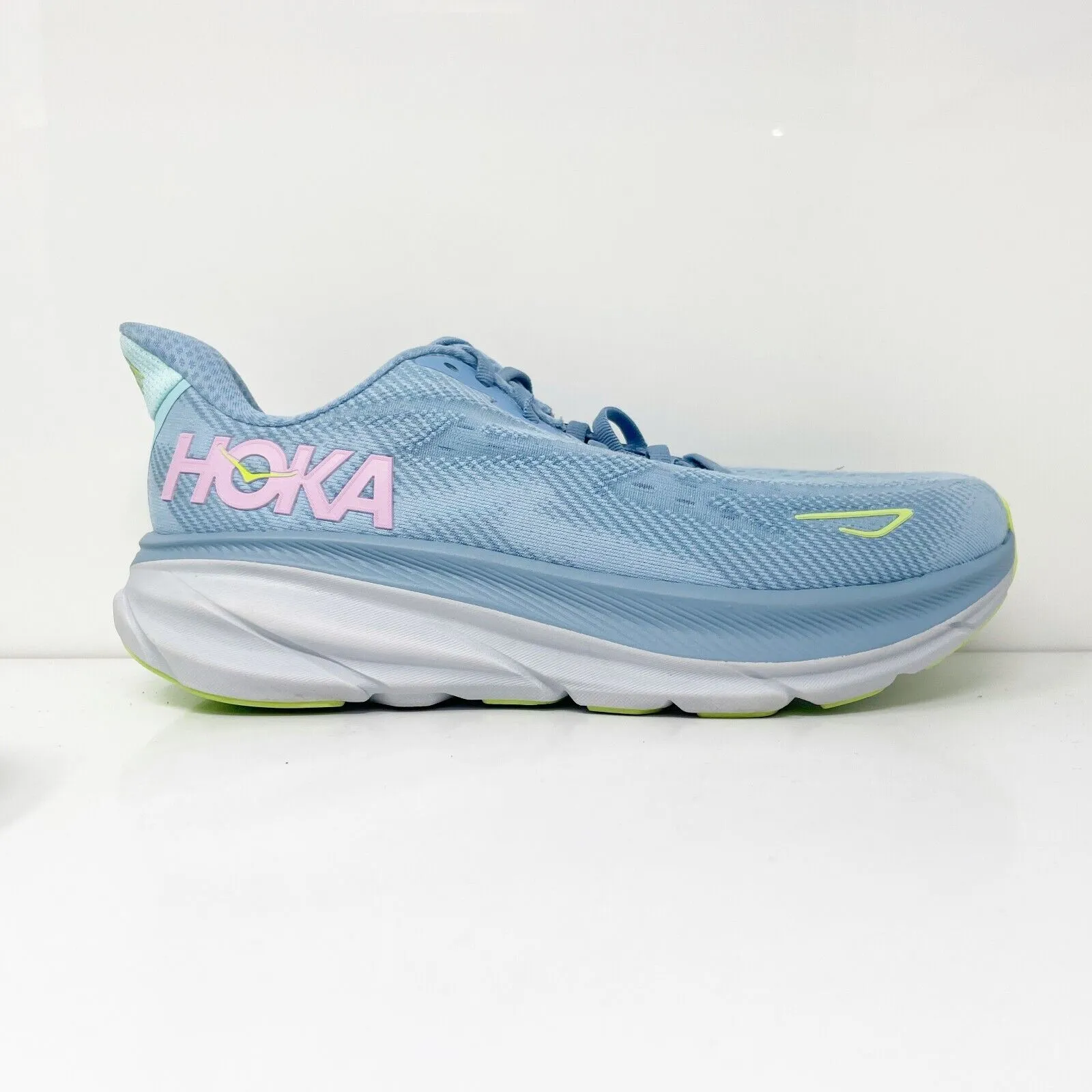 Hoka One One Womens Clifton 9 1132211 DNK Blue Running Shoes Sneakers Size 8.5 D