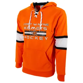 Hoody - Orange Poly Komets Stripe design