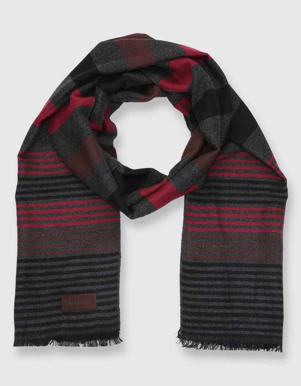 Horizontal Stripe Cotton Scarf