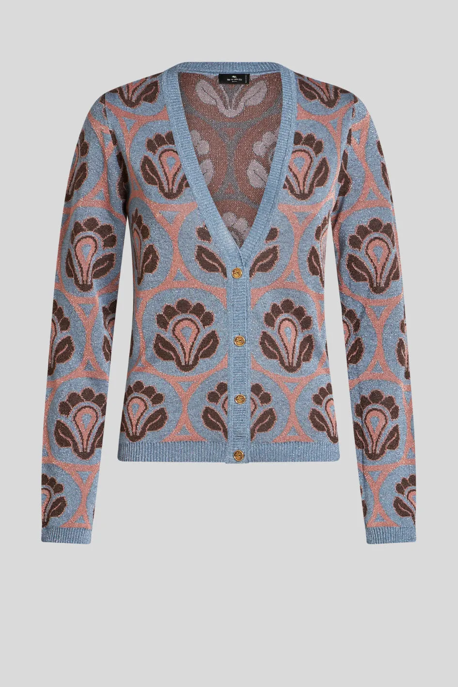 Jacquard Knit Cardigan