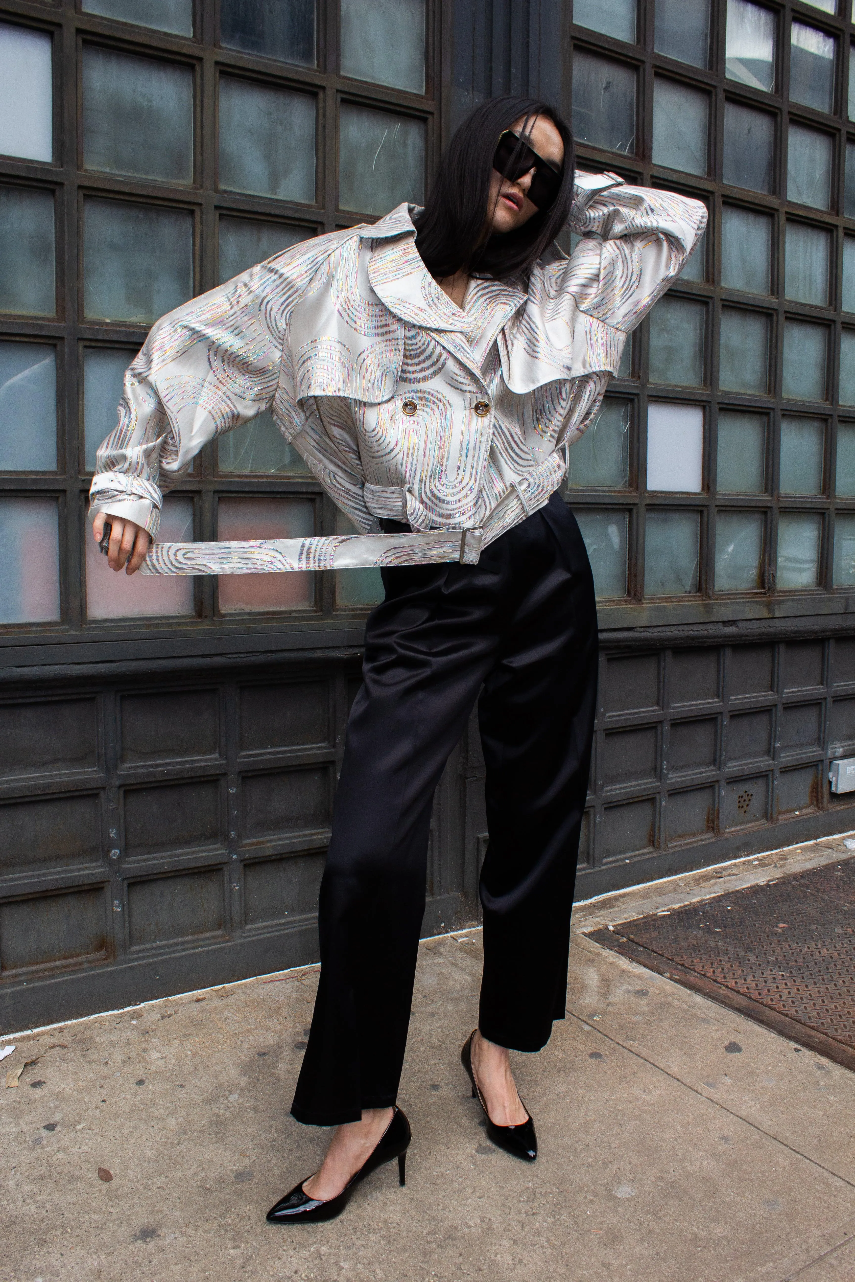 Jacqueline Bomber Jacket in Beige