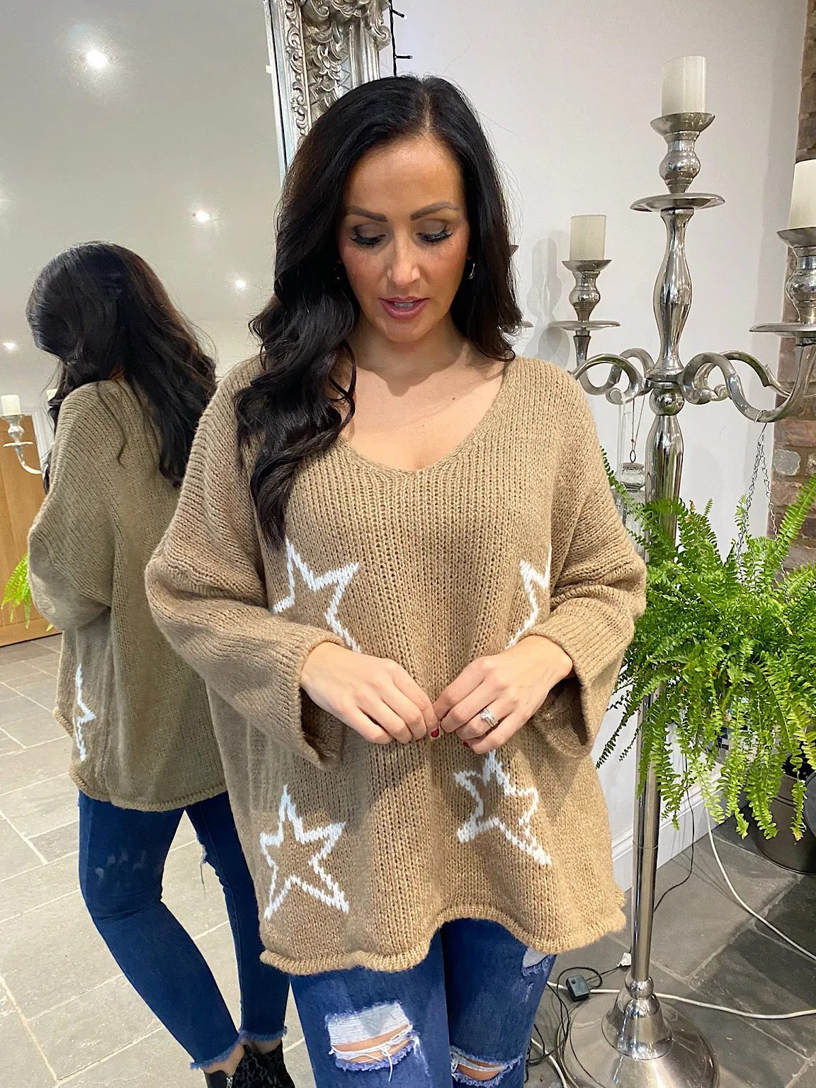 Knitted Star Jumper Norah