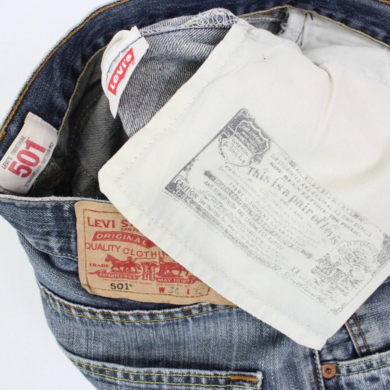 LEVIS 501 Jeans Mid Blue | W34 L32