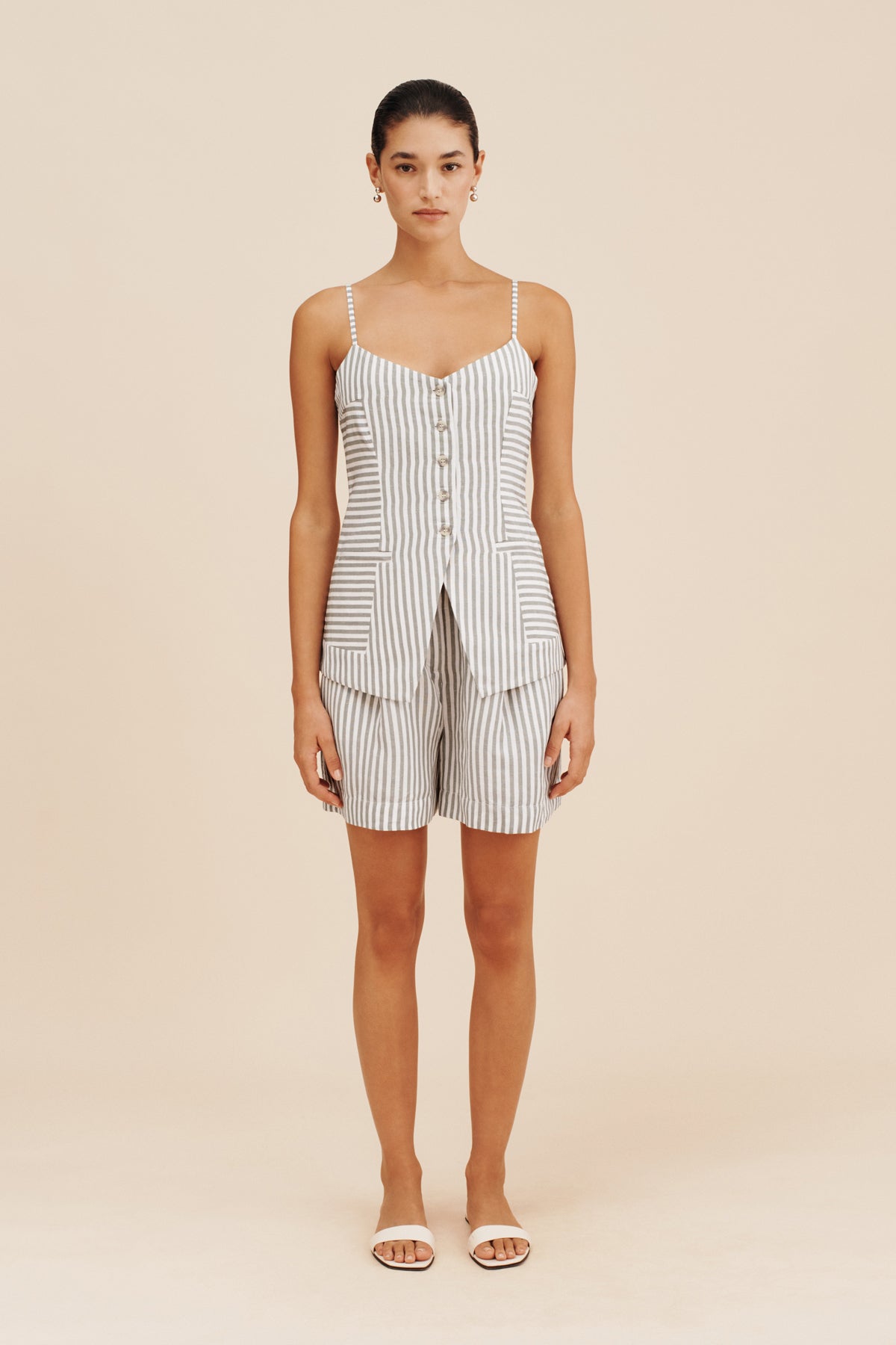 LORENZO SHORT - SEAGRASS STRIPE