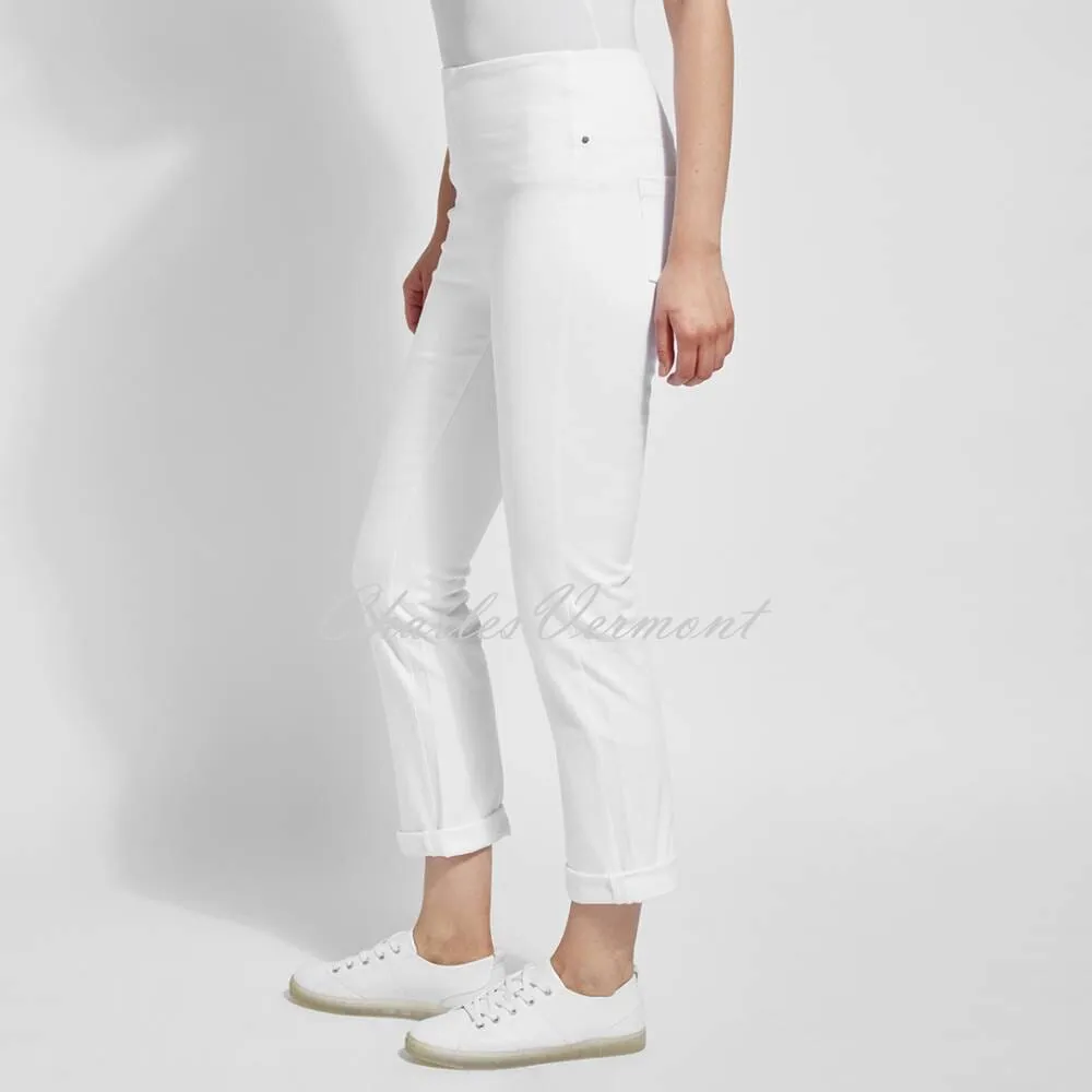 Lysse Boyfriend Denim Jean with Back Pockets – Style 1450 (White)