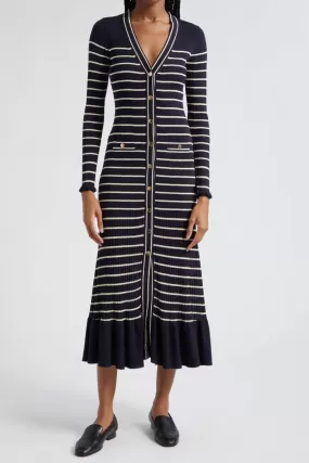 Marina Dress - Navy Stripe