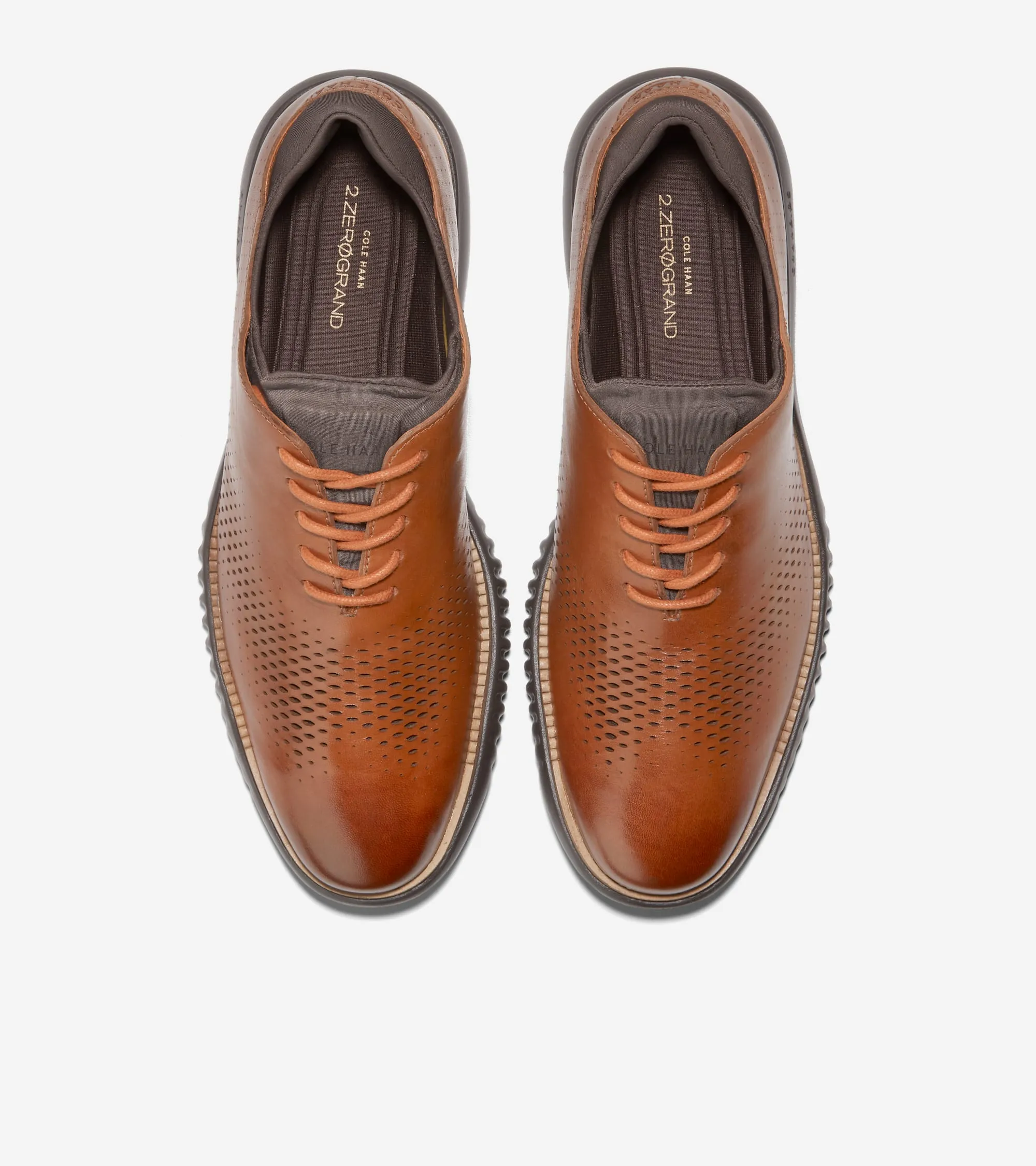 Men's 2.ZERGRAND Laser Wingtip Oxfords