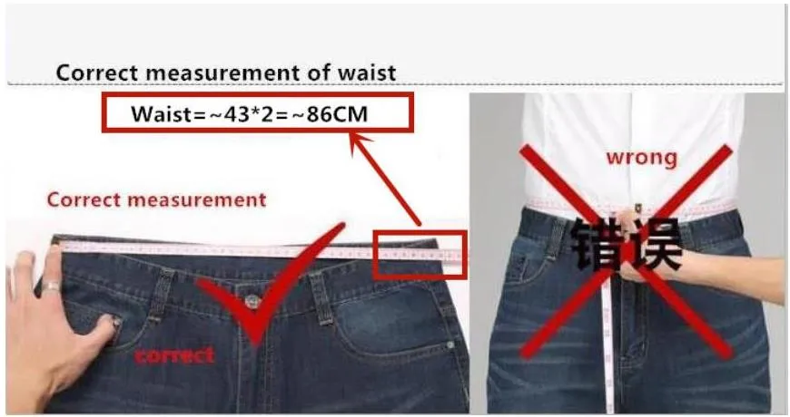 Men's Denim Hip Hop Style Elastic Waist Streetwear Straight Leg Jeans